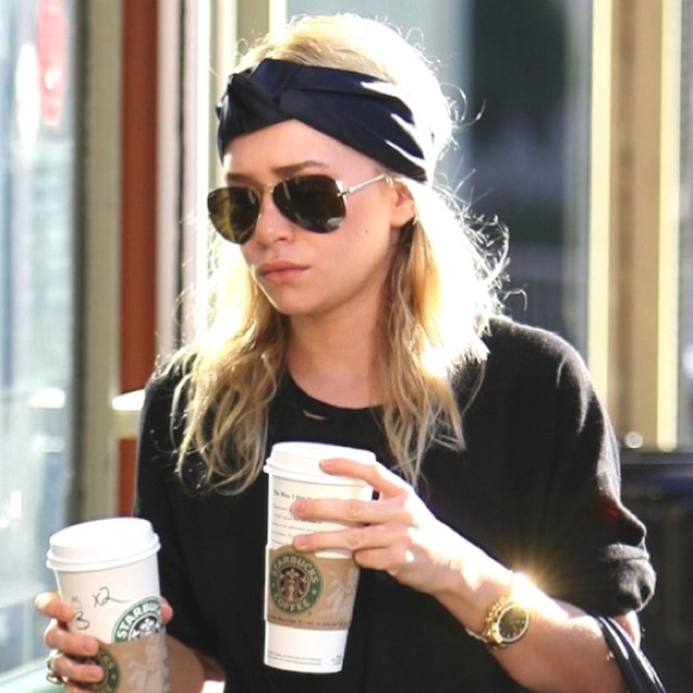 Maroon PRADA turban headband